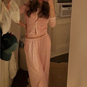 Roller Rabbit Pink Monkey Pajama Set